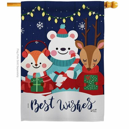 PATIO TRASERO 28 x 40 in. Christmas Buddy House Flag with Winter Double-Sided Vertical Flags  Banner Garden PA3910462